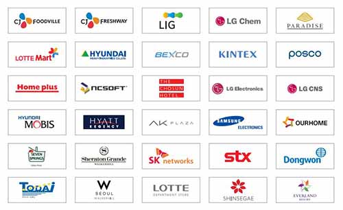 Một vài đối tác khách hàng của Prime tại Hàn Quốc